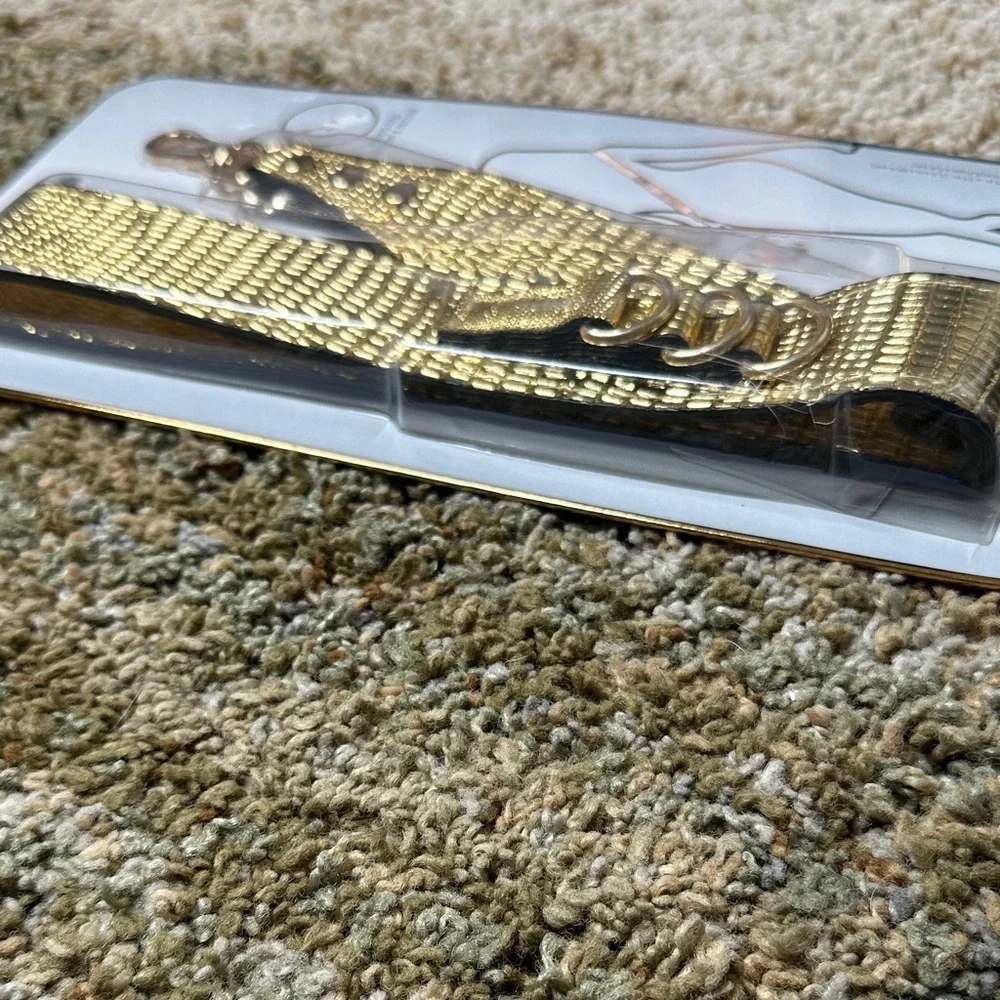 Crossbody Strap for Smartphones or Crossbody Bags Gold Embossed Guitar Strap NWT